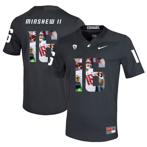 Gardner Minshew II Washington State Cougars black Fashion jersey