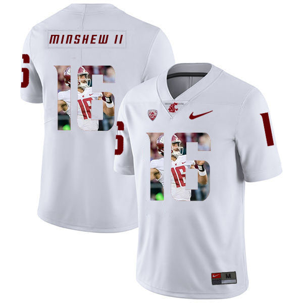 Gardner Minshew II Washington State Cougars white Fashion jersey
