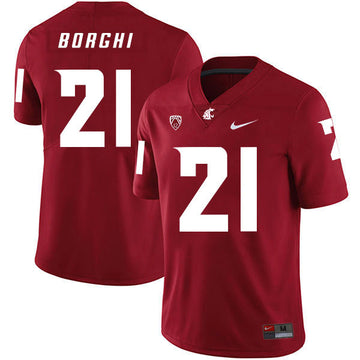 Max Borghi Washington State Cougars red jersey