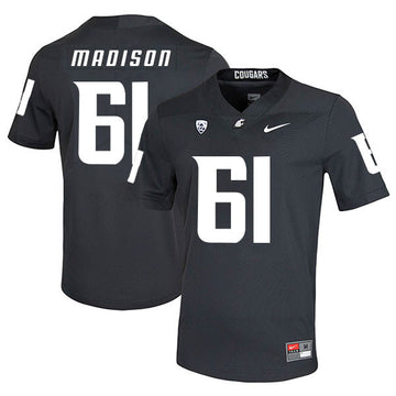 Cole Madison Washington State Cougars black jersey