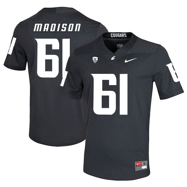 Cole Madison Washington State Cougars black jersey