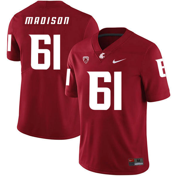 Cole Madison Washington State Cougars red jersey