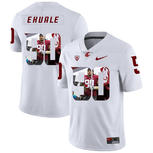 Daniel Ekuale Washington State Cougars white Fashion jersey