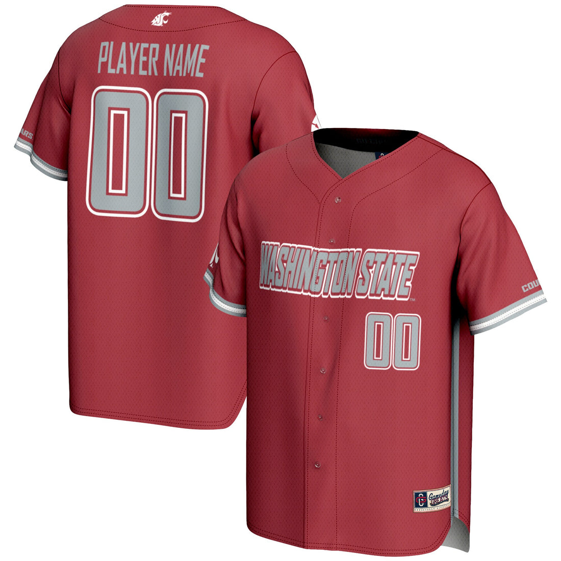 Washington State Cougars crimson jersey