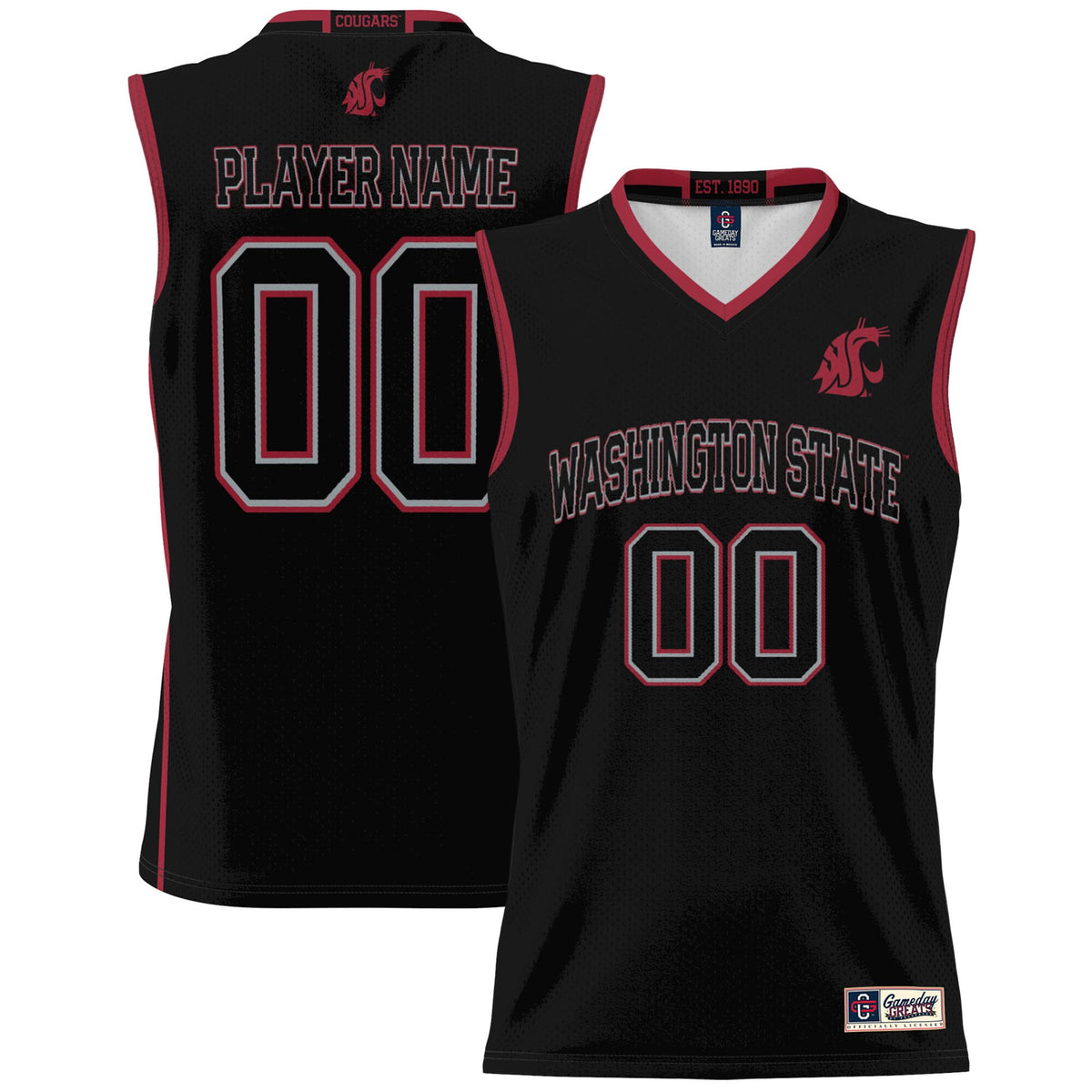Washington State Cougars black jersey