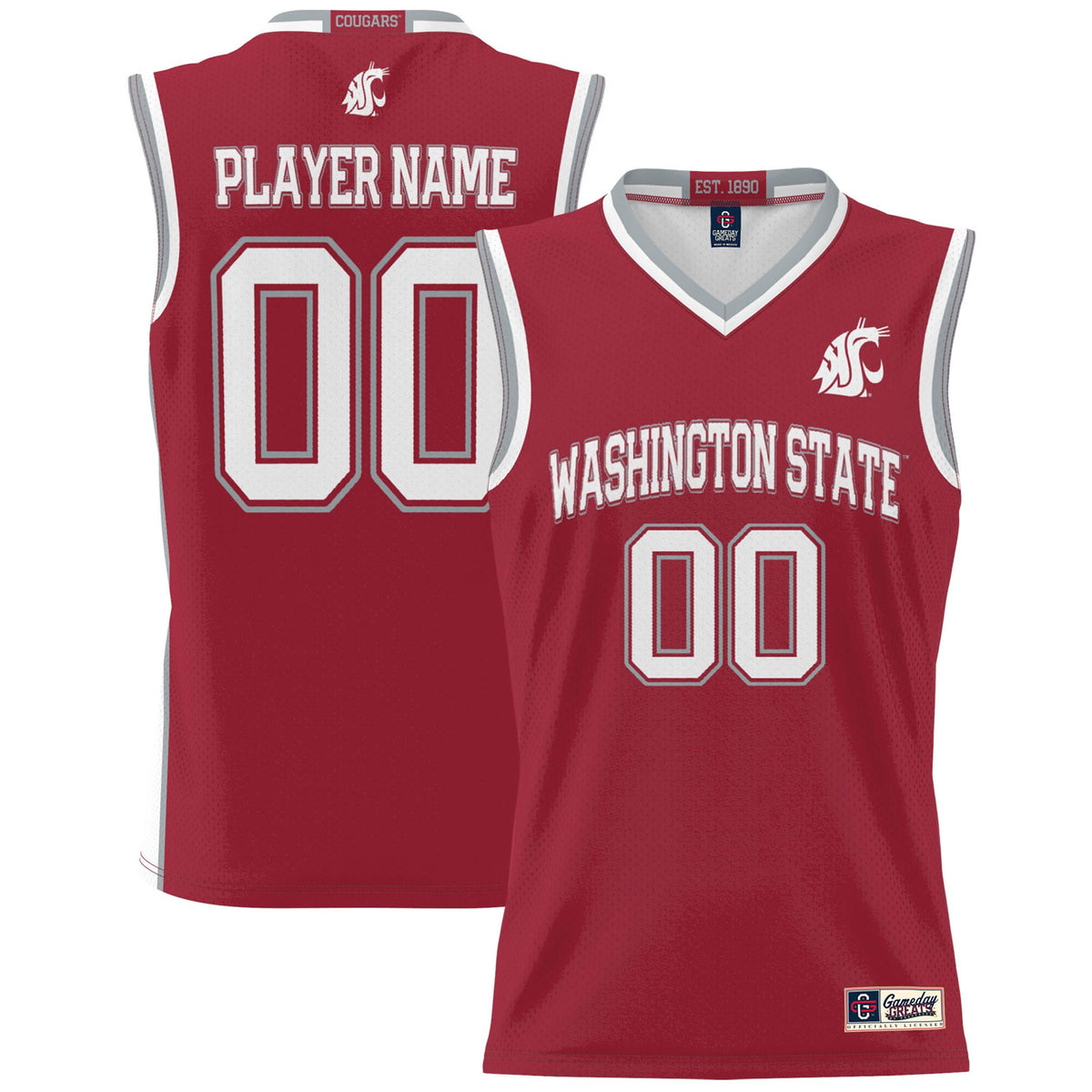 Washington State Cougars crimson jersey
