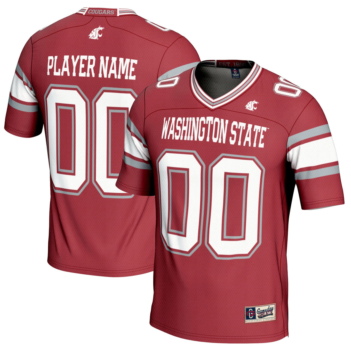 Washington State Cougars crimson jersey