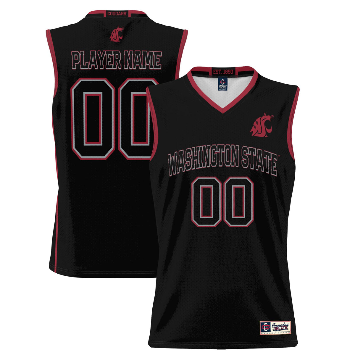 Washington State Cougars black jersey