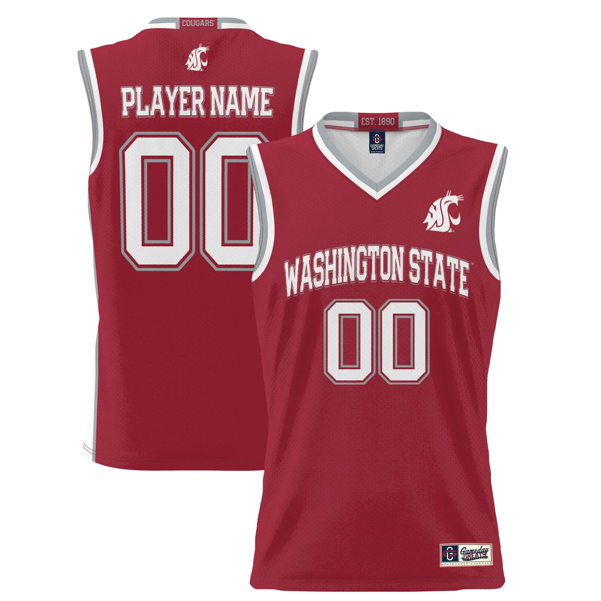 Washington State Cougars crimson jersey