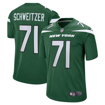 Wes Schweitzer New York Jets green jersey