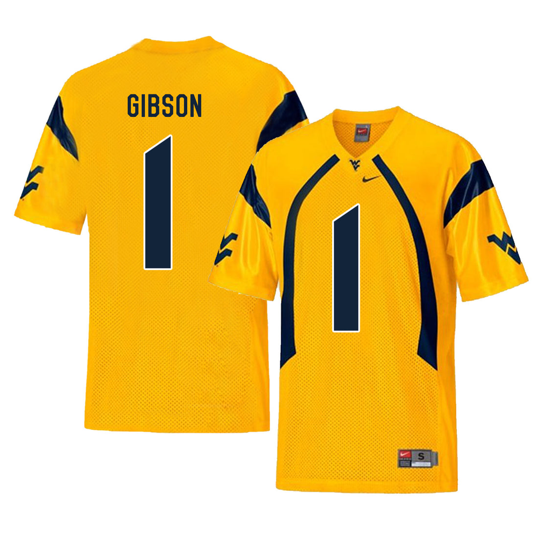 Shelton Gibson West Virginia Mountaineers gold jersey