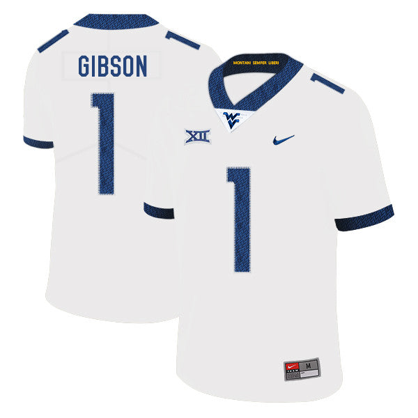 Shelton Gibson West Virginia Mountaineers white jersey