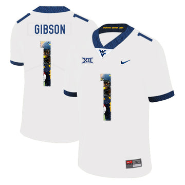 Shelton Gibson West Virginia Mountaineers white Fashion jersey