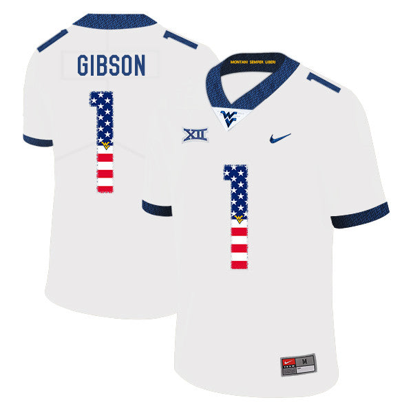 Shelton Gibson West Virginia Mountaineers white jersey