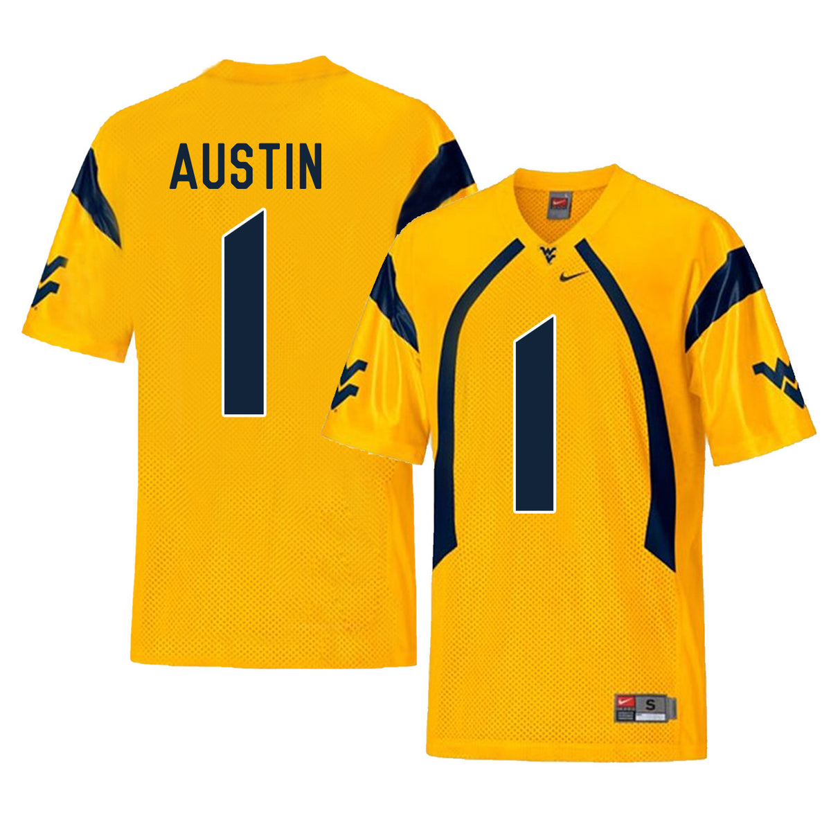 Tavon Austin West Virginia Mountaineers gold jersey