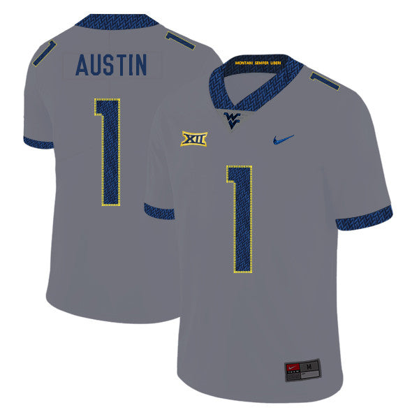 Tavon Austin West Virginia Mountaineers gray jersey