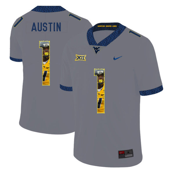 Tavon Austin West Virginia Mountaineers gray Fashion jersey