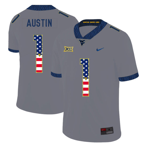 Tavon Austin West Virginia Mountaineers gray jersey