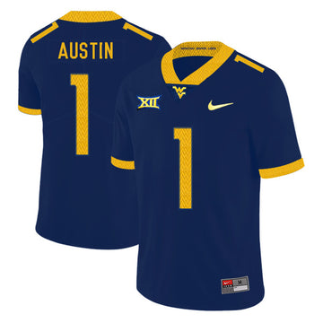 Tavon Austin West Virginia Mountaineers navy jersey