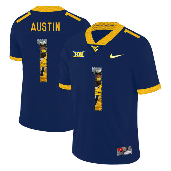 Tavon Austin West Virginia Mountaineers navy Fashion jersey