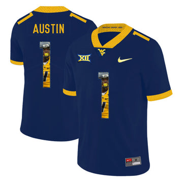 Tavon Austin West Virginia Mountaineers navy Fashion jersey