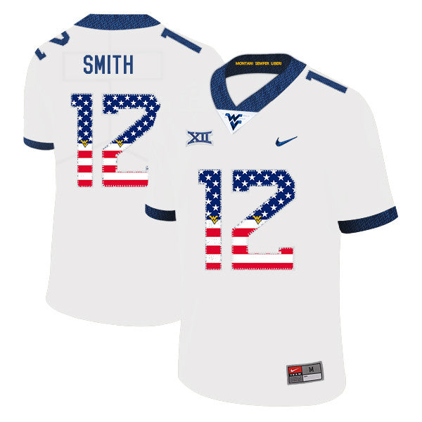 Geno Smith West Virginia Mountaineers white jersey