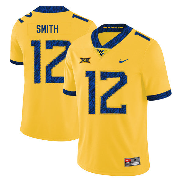 Geno Smith West Virginia Mountaineers yellow jersey