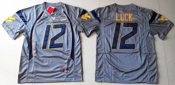 Luck West Virginia Mountaineers grey jersey
