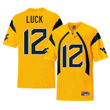 Oliver Luck West Virginia Mountaineers gold jersey