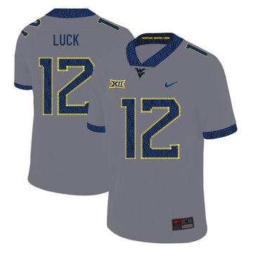 Oliver Luck West Virginia Mountaineers gray jersey