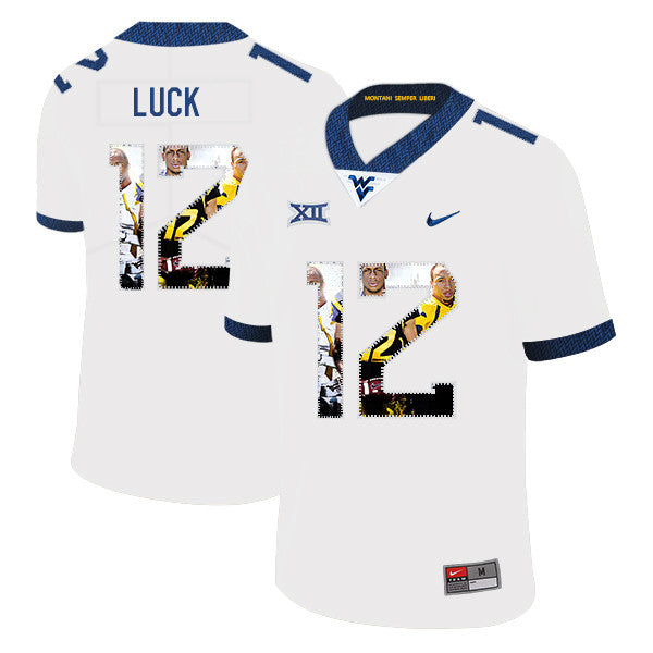 Oliver Luck West Virginia Mountaineers white Fashion jersey