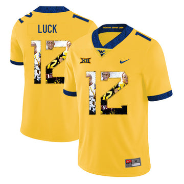 Oliver Luck West Virginia Mountaineers yellow Fashion jersey