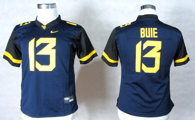 Andrew Buie West Virginia Mountaineers blue jersey