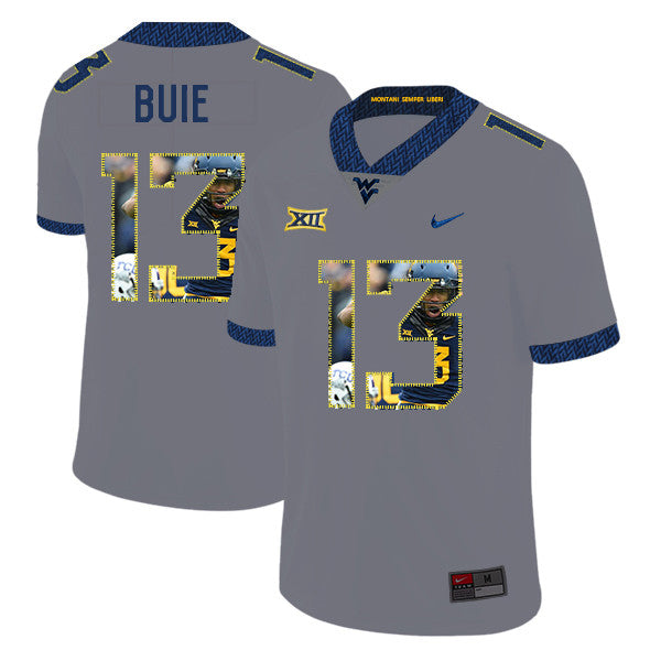 Andrew Buie West Virginia Mountaineers gray Fashion jersey