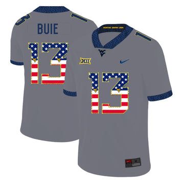 Andrew Buie West Virginia Mountaineers gray jersey