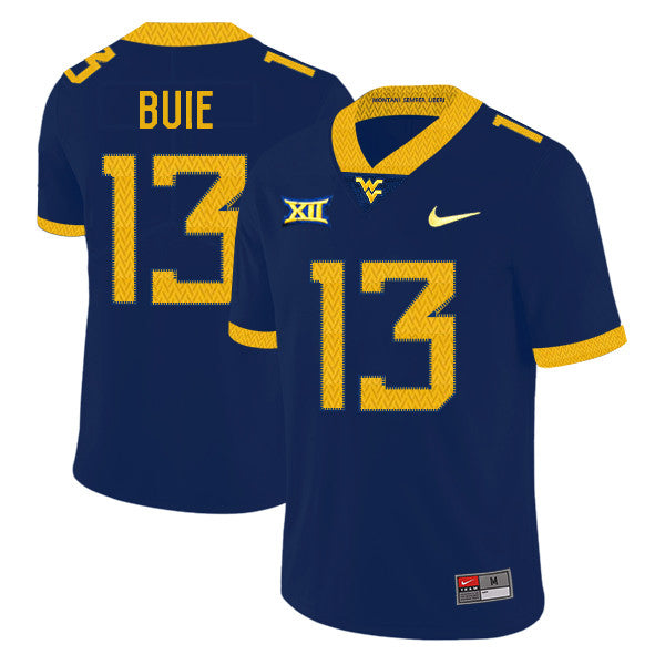Andrew Buie West Virginia Mountaineers navy jersey