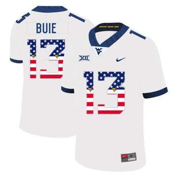 Andrew Buie West Virginia Mountaineers white jersey