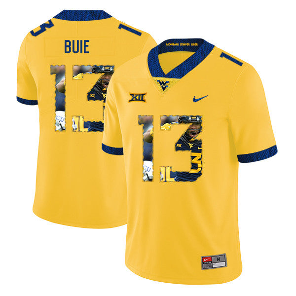 Andrew Buie West Virginia Mountaineers yellow Fashion jersey