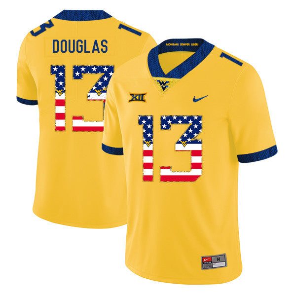 Rasul Douglas West Virginia Mountaineers yellow jersey