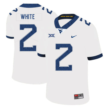 Ka'Raun West Virginia Mountaineers white jersey