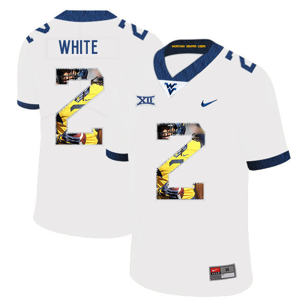 Ka'Raun West Virginia Mountaineers white Fashion jersey
