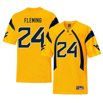 Maurice Fleming West Virginia Mountaineers gold jersey