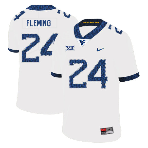 Maurice Fleming West Virginia Mountaineers white jersey