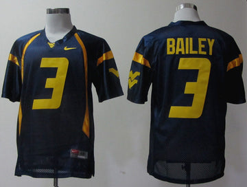 Stedman Bailey West Virginia Mountaineers blue jersey
