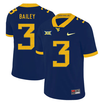 Stedman Bailey West Virginia Mountaineers navy jersey