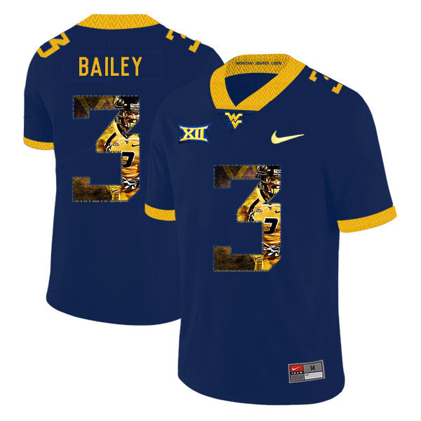 Stedman Bailey West Virginia Mountaineers navy Fashion jersey