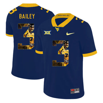 Stedman Bailey West Virginia Mountaineers navy Fashion jersey