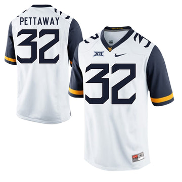Martell Pettaway West Virginia Mountaineers white jersey