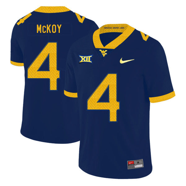 Kennedy McKoy West Virginia Mountaineers navy jersey