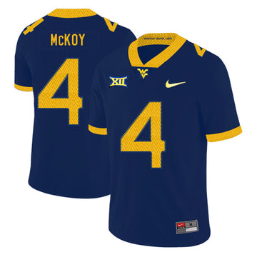 Kennedy McKoy West Virginia Mountaineers navy jersey